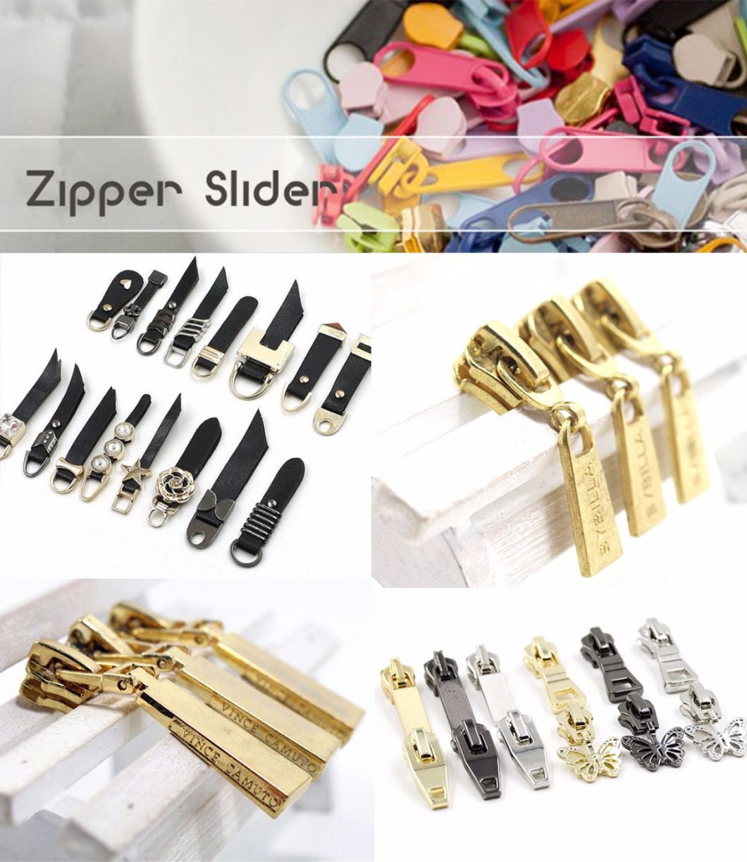 Wholesale Clothing Metal Leather Rubber Zipper Puller