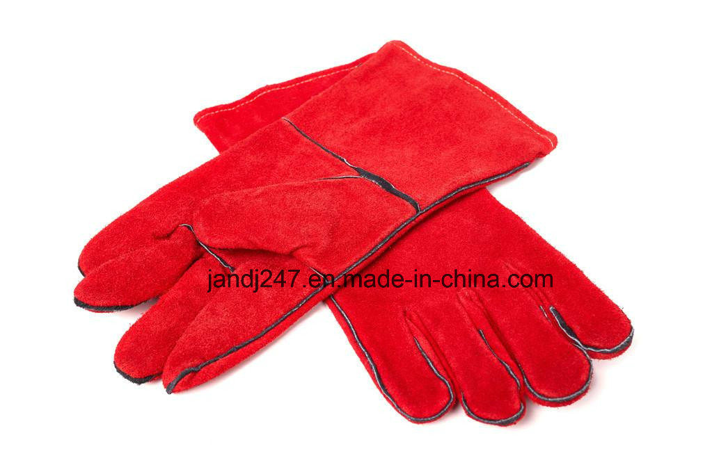 Safety Gloves Cow Split Leather Work Glove Leather Welding Gloves