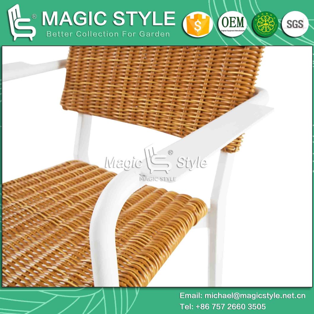 Outdoor Wicker Dining Set Patio Dining Chair Aluminum Dining Set Garden Rattan Dining Table Wicker Square Table Rattan Weaving Table Patio Furniture