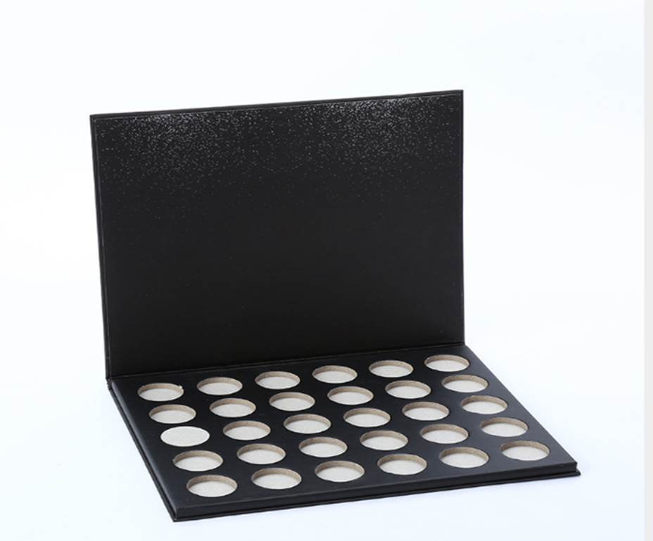 Custom Private Label Empty Paper Eyeshadow Palette 30 and 6 Shadows Makeup Palette Eyeshadow Case Eyeshadow Packaging Box