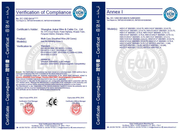 Rvv H05VV Flexible PVC Multi Core Cable and Wire