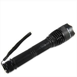 Zoomable Aluminum Electric Shock Stun Gun with Flashlight