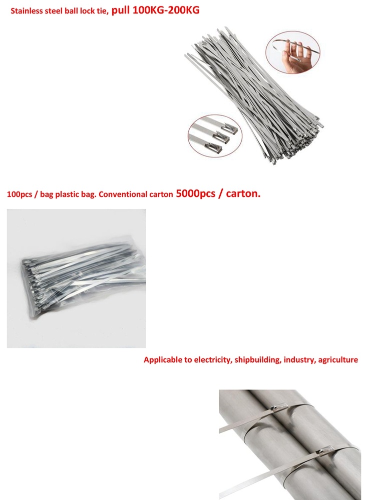 Stainless Steel Cable Ties- Metal Cable Ties SS304 Steel Extra Long and Large (HEAVY DUTY)