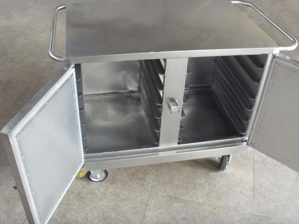 Thr-FC003 Medical Stainless Steel Electric Dining Trolley