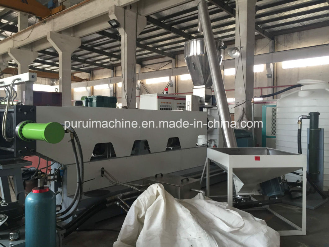 Plastic PE, PP Bottle Regrind Material Granulating Machine