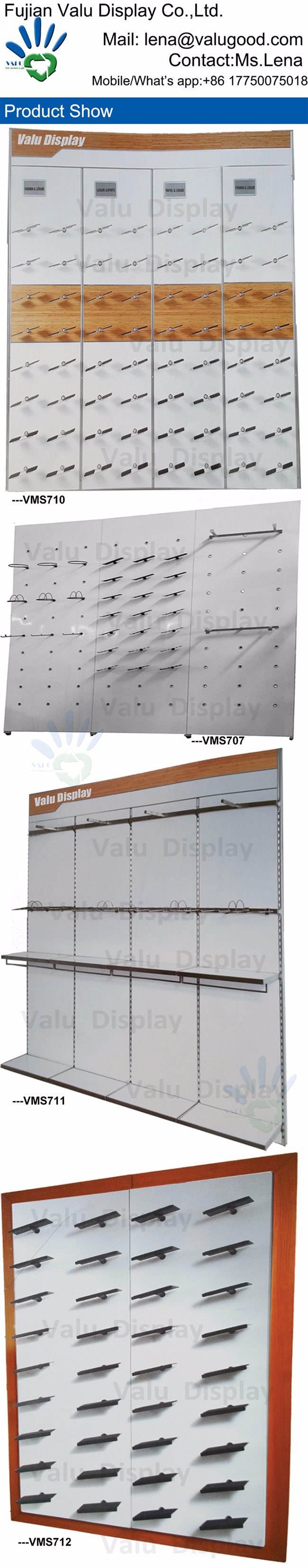 Custom Design Wall Mounted Equipment for Shoes Store Retail Displaying