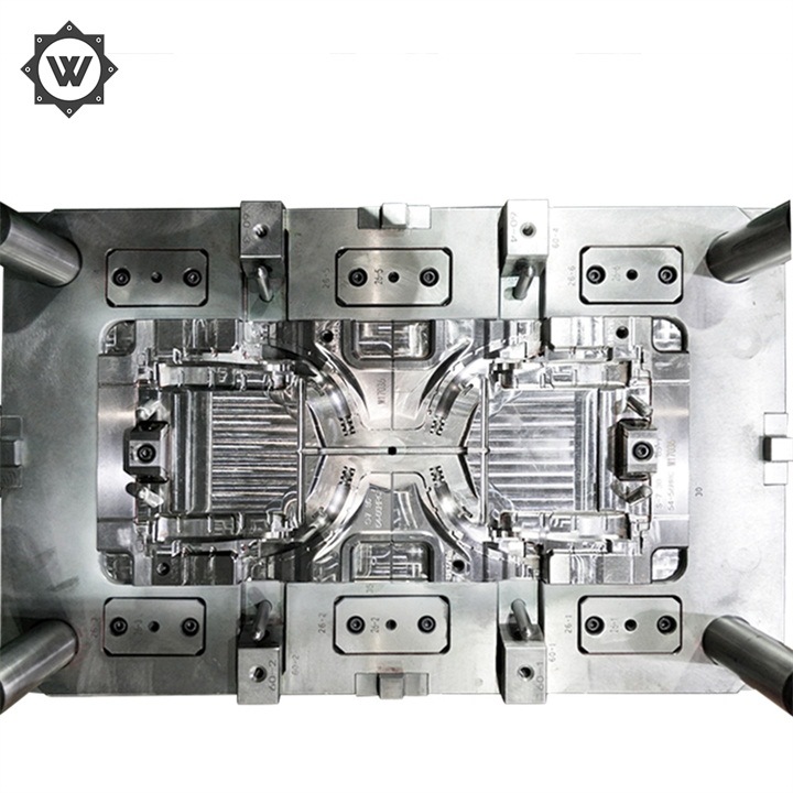 Customized PA66+GF Plastic Crate Injection Mold