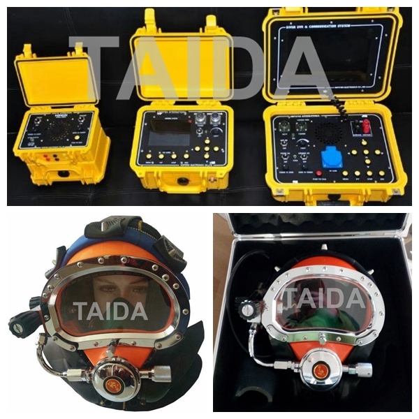 Underwater Marine Commercial Diver Video Communication Dive Diving Helmet Equipment