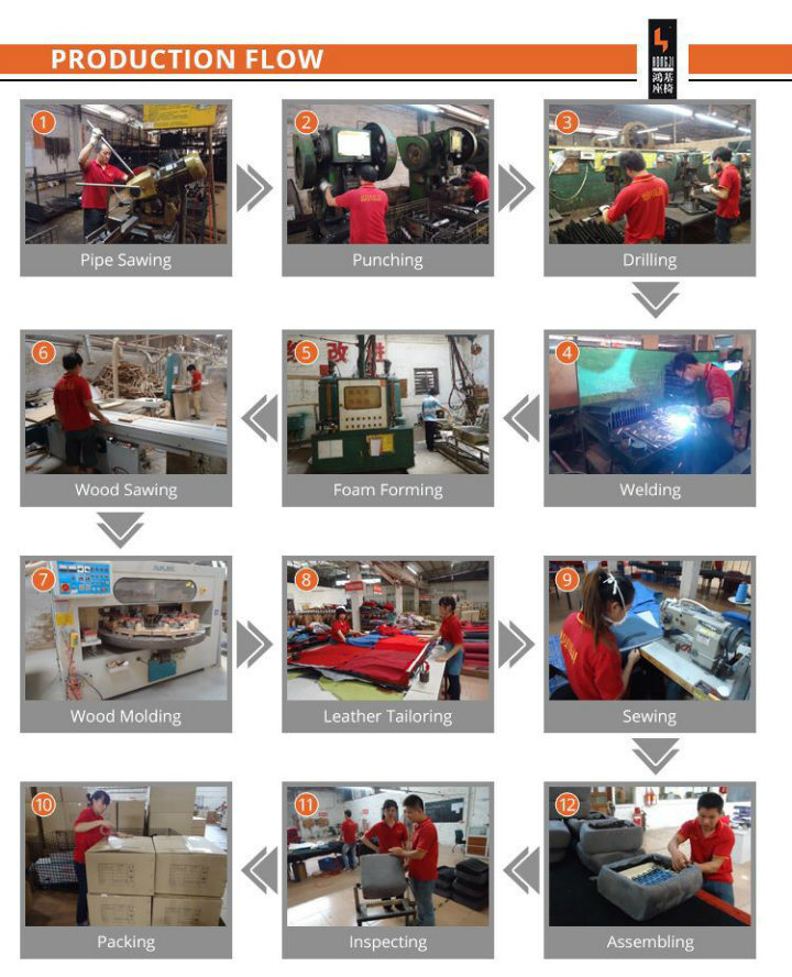 Hongji Auditorium Chair with Writing Tablet for Wholesale