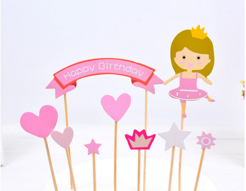 Happy Birthday Letter Garland Cake Topper Bunting Set for Kids Party Decoration