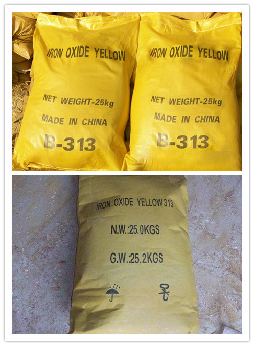 High Color Tinning Iron Oxide Yellow (313) Pigment for Paint, Brick, Plastic