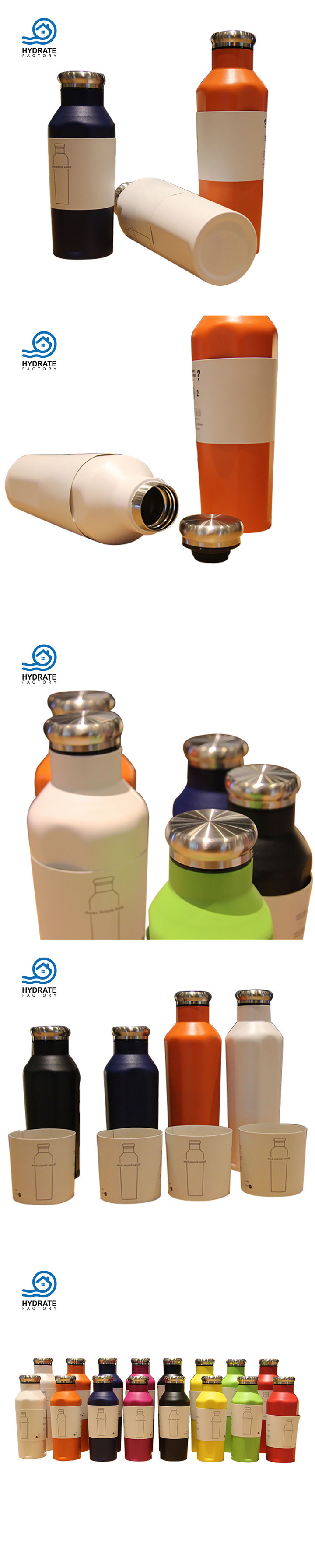 Double Wall Insulated Stainless Steel Thermos Vacuum Sport Hiking Flask