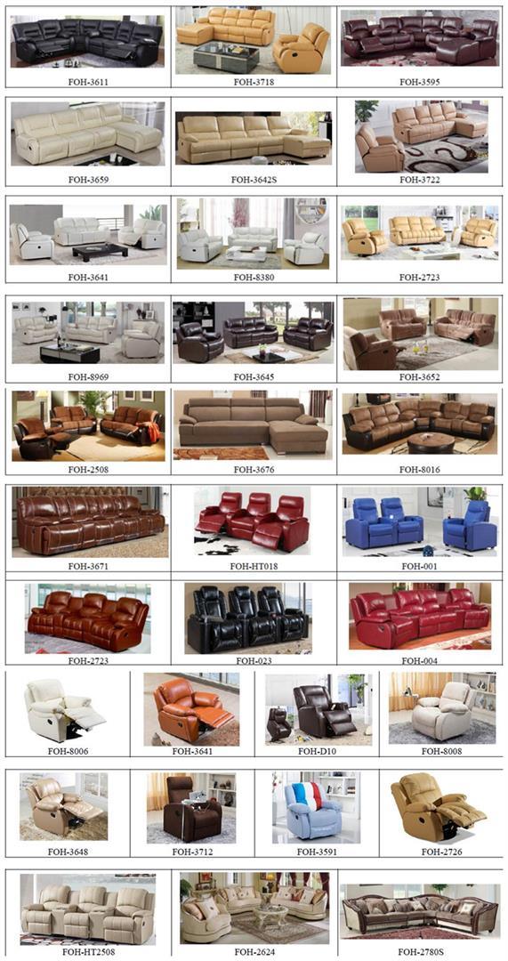 Contemporary Large Boned Leather Upholstered Sofa Set