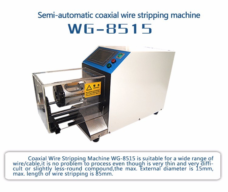 Semi-Automatic Used Coaxial Wire and Cable Stripping Stripper Machine (WG-8515)