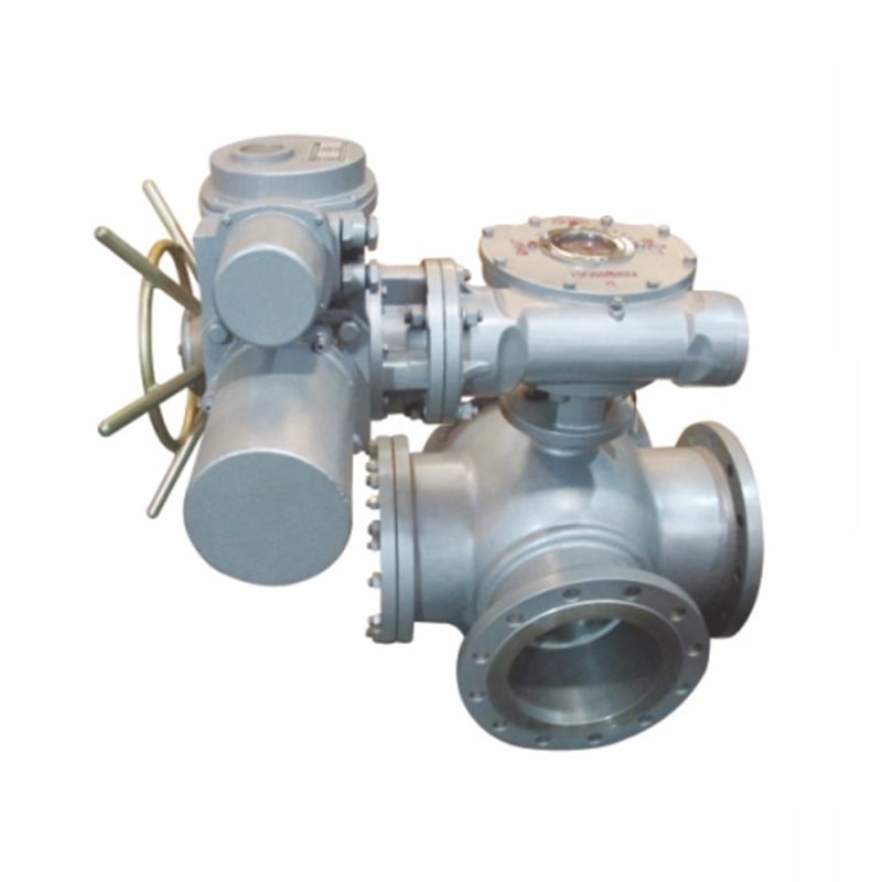 ANSI/DIN/JIS Flanged Electric 3-Way Ball Valve Motorized Three-Way Flanged Ball Valve Q944f Q945f