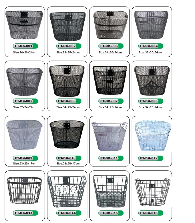 Top-Selling Black Bike Basket Steel Wire/Good Quality Strong Bicycle Front Basket