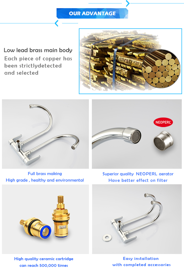 Modern Brass Single Cold Kitchen Taps Faucet with Discounts