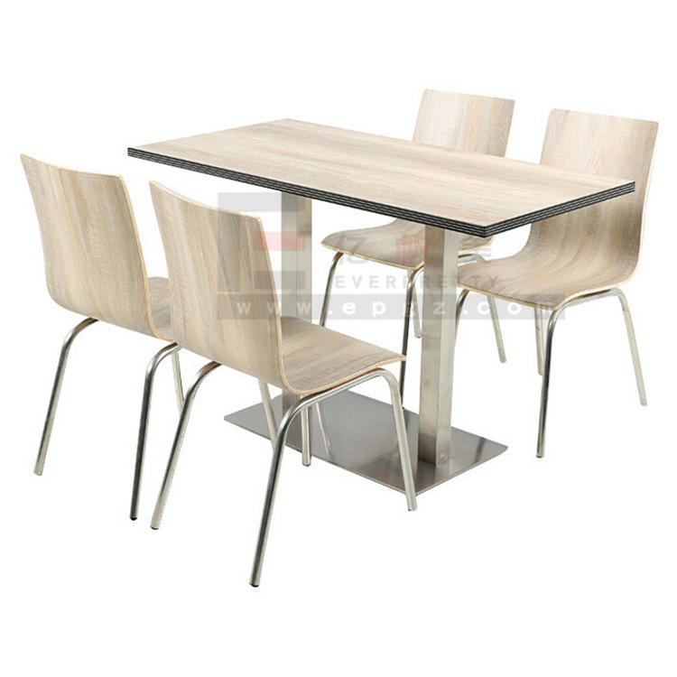 Modern Restaurant Furniture Wooden Dining Table and Chair