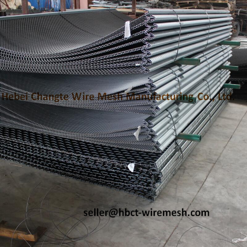 Factory Production High Carbon Steel Crimped Woven Wire Mesh / Vibrating Screen Mesh