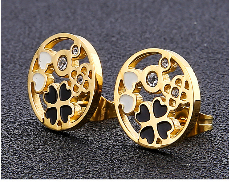 Women Fashion Jewelry Gold Plated Earring Stud Custom Earrings