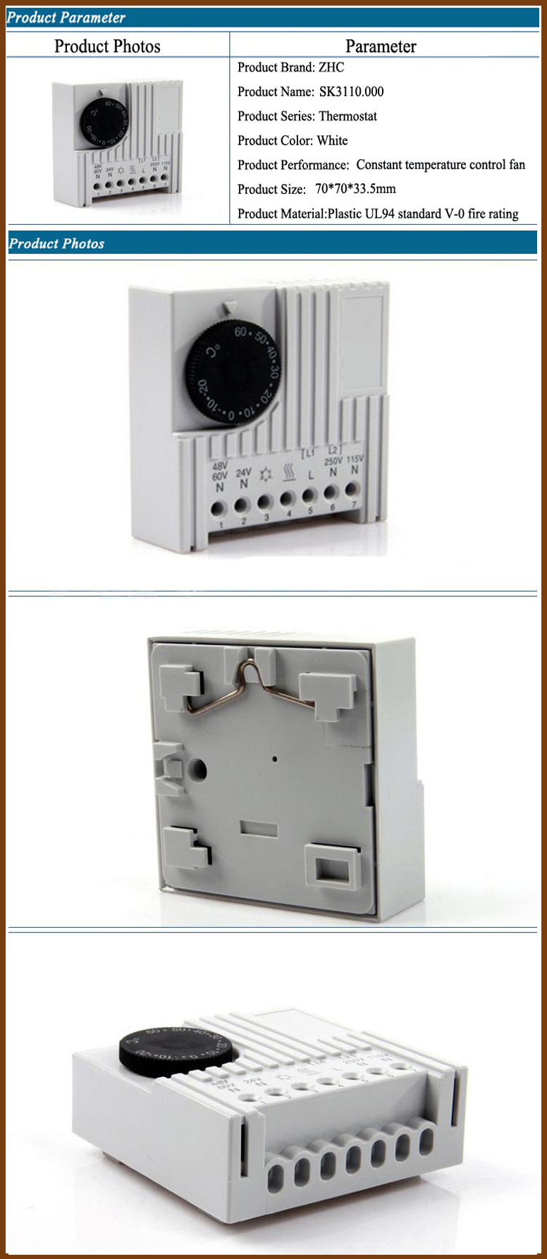 Manufacturer High Performance Sk3110 Cabinet Temperature Controller
