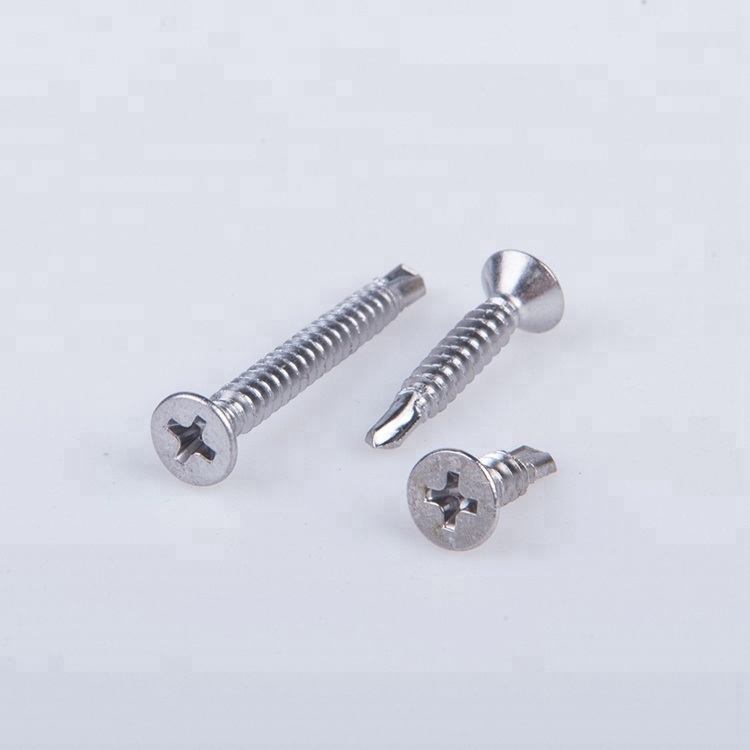A2-70 304 Stainless Steel Material Phillips Flat Head Self Drilling Screw