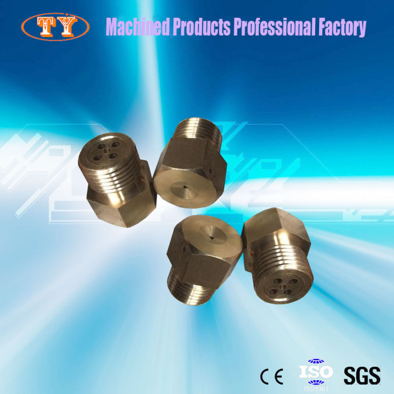 CNC Machining Parts Hexagon Head Brass Threaded Pipe Fitting