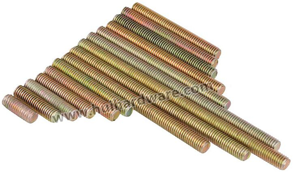 High Quality ASTM A193 B7 Threaded Rods with Yellow Zinc Plated