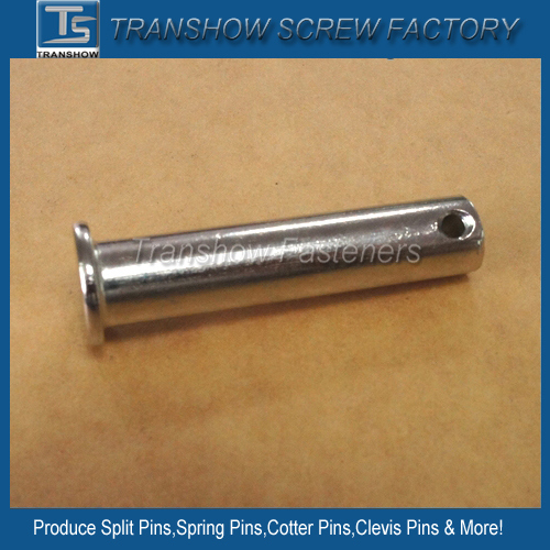 Nickle Plated Clevis Pin with 2 Split Holes