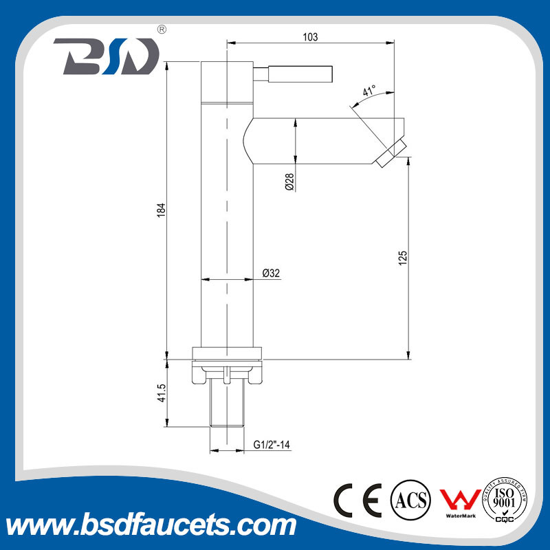 Stainless Steel 304 Basin Faucet Single Cold Drinking Water Tap