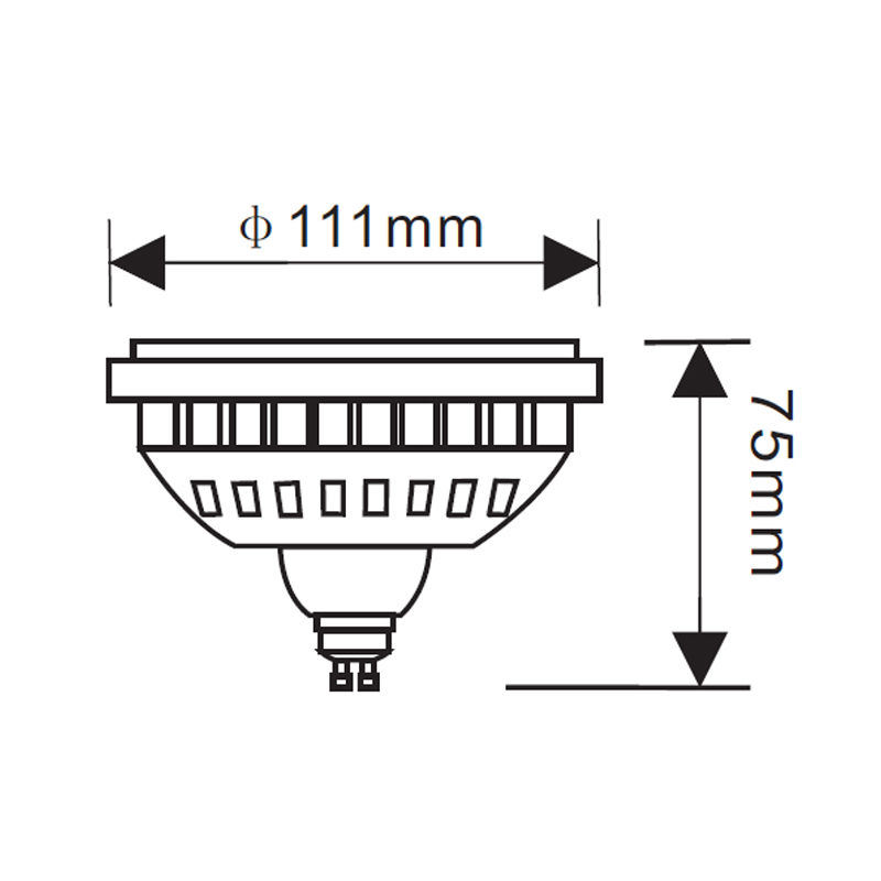 LED-AR111 Spotlight Bulb 3 Powers-G53 GU10-3-Color Temp 85-265V12V SMD Lamp