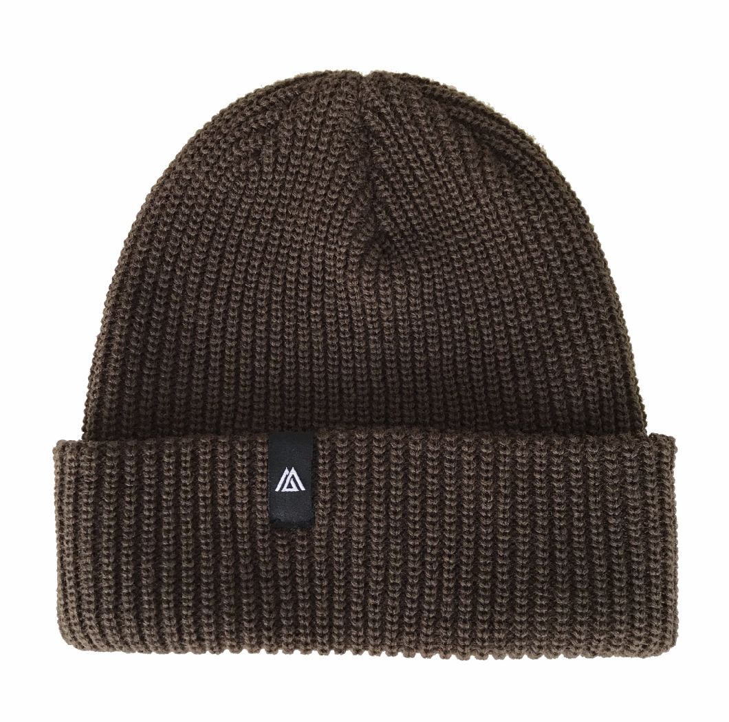 Custom Label Men Women Wool Winter Knit Beanie Hat