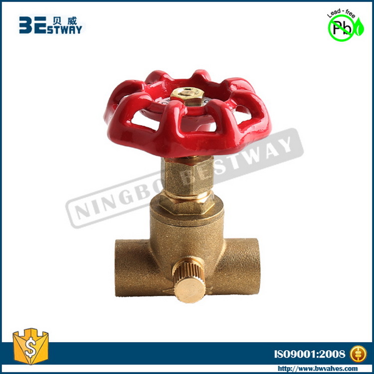 ISO Certification Professional Lead Free Brass Stop Cock Valve
