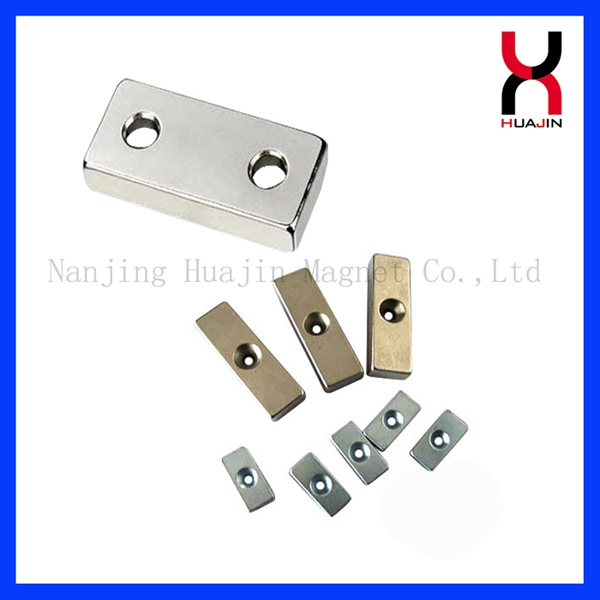 Permanent Strong NdFeB Magnet /Block Shape Magnet with Countersunk Hole