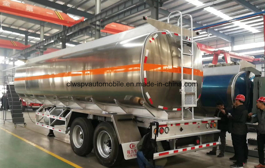 48000L Aluminum Fuel /Oil Tanker Semi Trailer 48t Alloy Bower Trailer