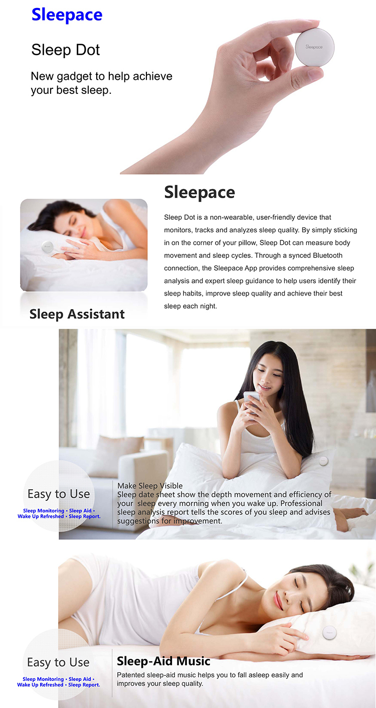 Better Sleep Smart Sleep Monitor Sleep Assistant Sleepace Button