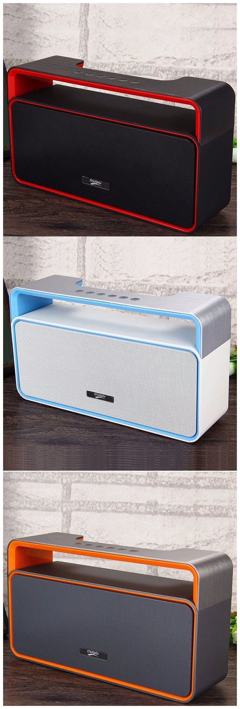 Portable Wireless Music Player Bass Speaker for Mobile Phone iPhone Tablet