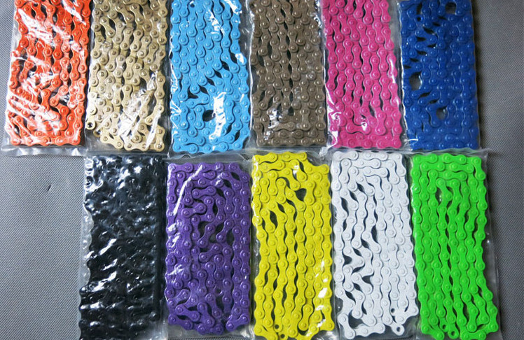 Wholesale Bike Spare Parts Colorful Bicycle Roller Chain