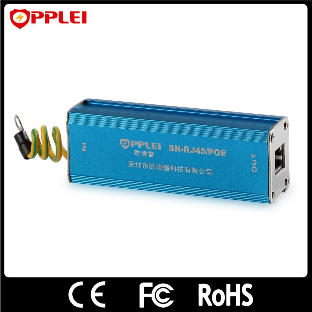 Ethernet RJ45 100Mbps Single Channel Poe Lightning Surge Protection Devices