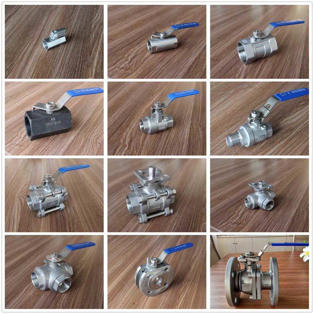 3PC Stainless Steel Ball Valve with Clamp Ends