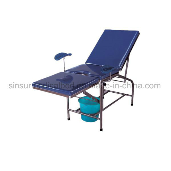 Hospital Foldable Multifunction Gynecological Delivery Examination Bed