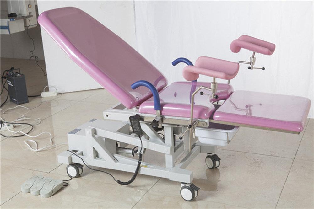 Electric Hospital Furniture Gynecology Obstetric Examination Delivery Bed
