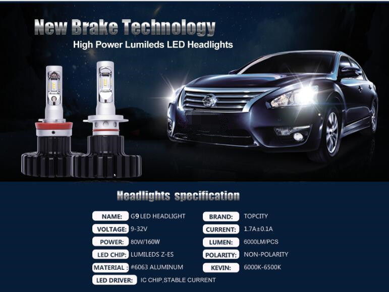 G9 Â  LEDÂ  HeadlightsÂ  Kit 9005 9006 H1 H3 H4 H7 H8 H10 H13 9012 5202Â  LEDÂ  Headlight