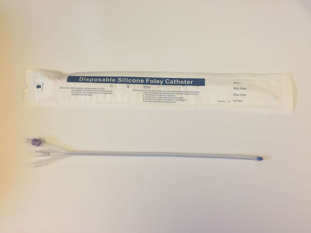 100% Silicone Foley Catheter 2-Way Sterile