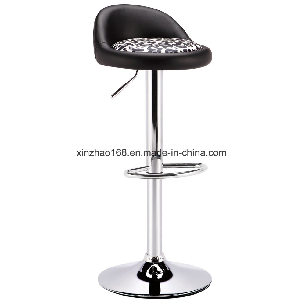 Stainless Steel White PU High Bar Chairs