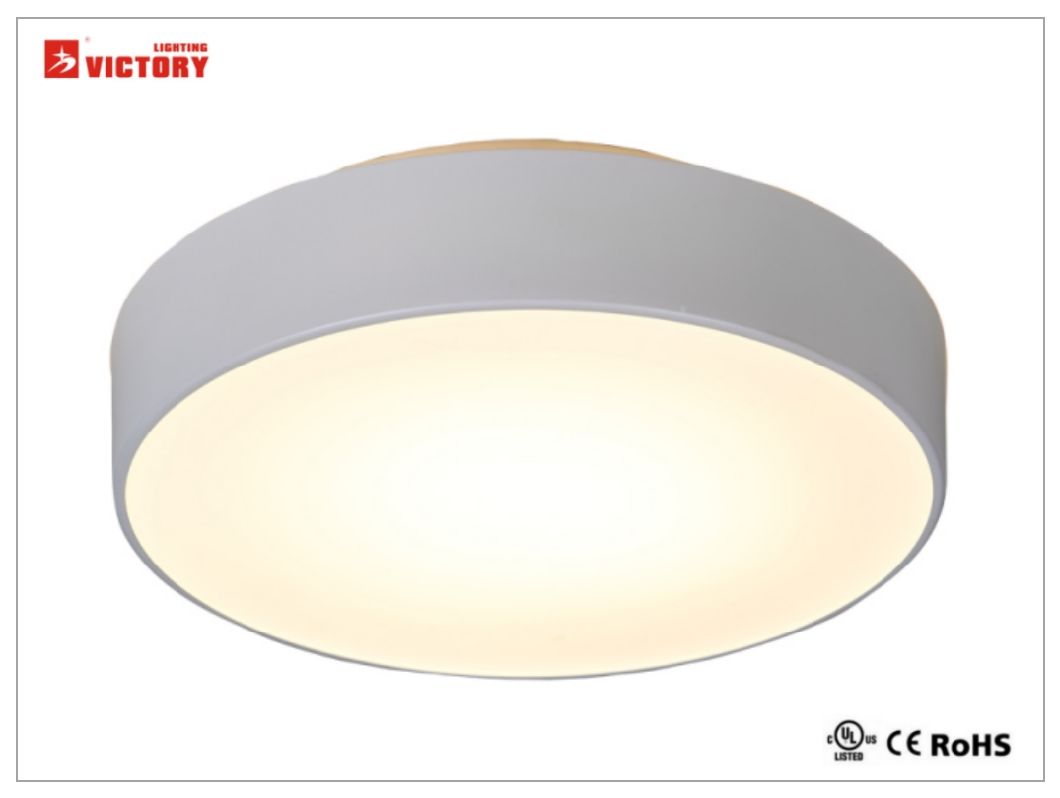 Simple Surface Round Glass LED Ceiling Light For Indoor