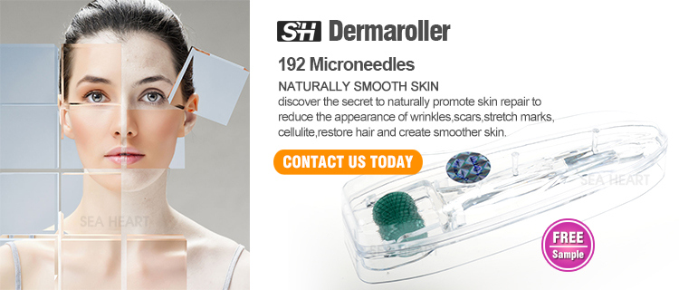 Stainless Steel/Titanium 192 Microneedles Derma Skin Roller