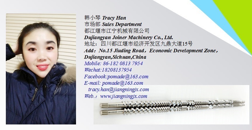 New PP PE Pet PC PBT ABS PVC Screw and Barrel for Plastic Sheet Twin Screw Extruder Machine