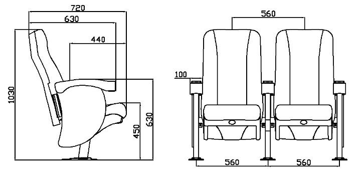 Economic Home Auditorium Movie Multiplex Theater Cinema Seat