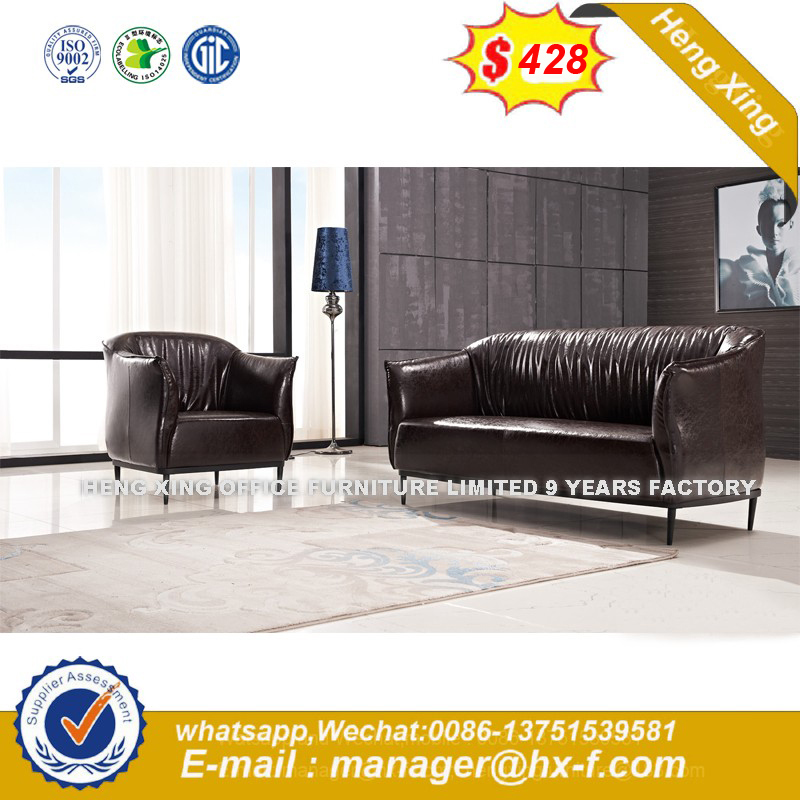Modern Style Office Waitng Room Sectional Genuine Leather Sofa (HX-S296)
